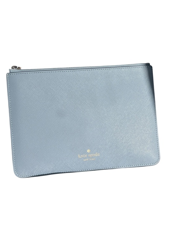 kate spade Handbags - kate spade Light Blue Saffiano Leather Zip Pouch